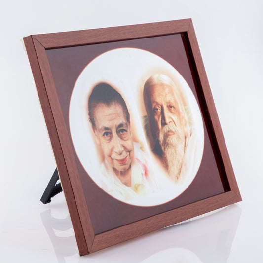 Mother and Sri Aurobindo Photo Frame -  Glass
