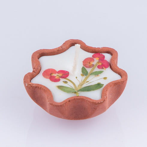 Terracotta Candle - 6 cm