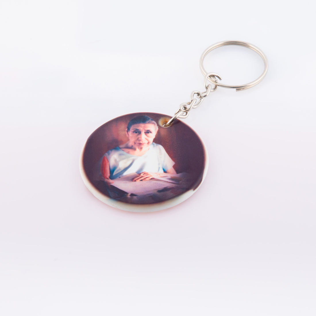 Mother and Aurobindo spiritual Keychains - plastic